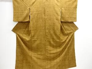 アンティーク　葉模様上代紬着物